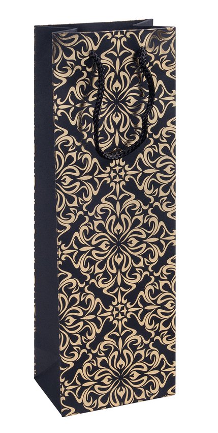 Torebka na alkohol DONAU HOME laminowana 12x355x8cm całoroczna sznurek mix wzorów