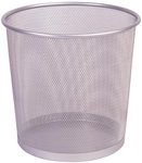 Kosz Okrągły 12L Metal Siatka Srebrny/ Q-Connect-Tres
