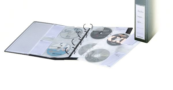 Kieszeń na 4 CD do Segregatora Ochronna Wyściółka PP A4 5szt. Przezroczysta /Durable 522219