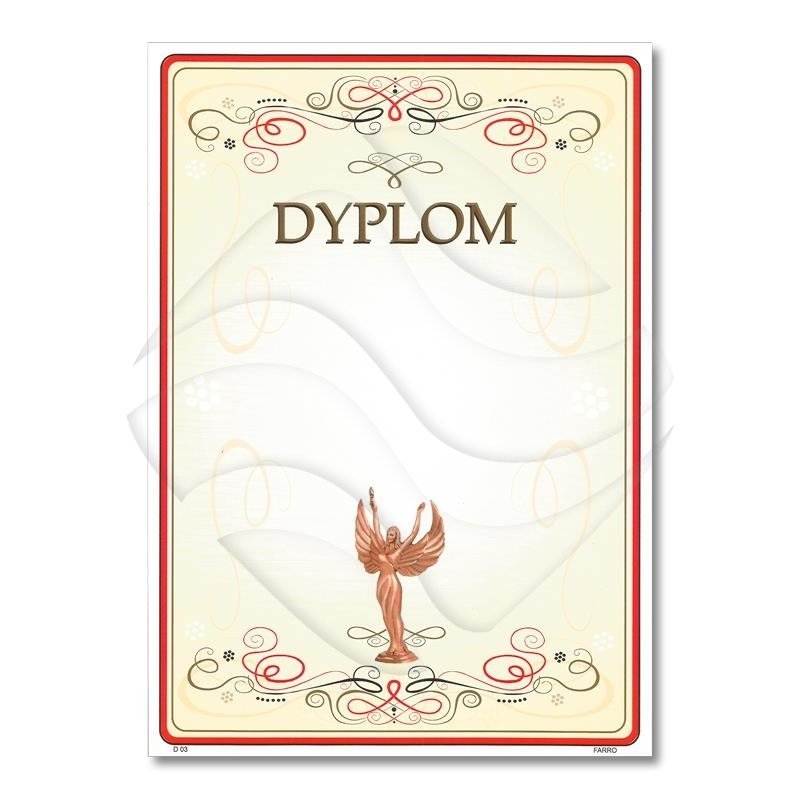 Dyplom A4 170g Nr D03 (25szt.) /Farro