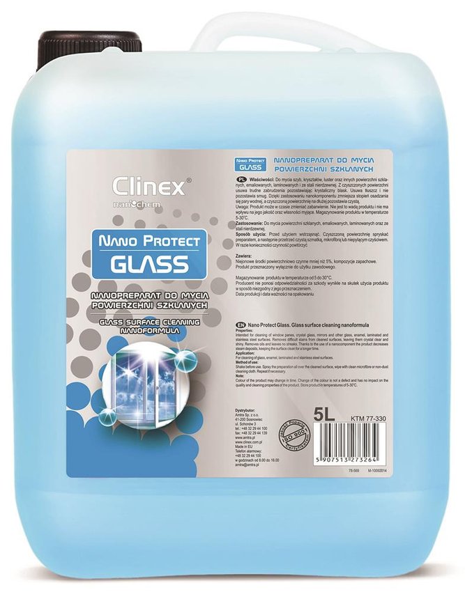 Clinex Nano Protect Glass płyn do szyb 5L model 70-330