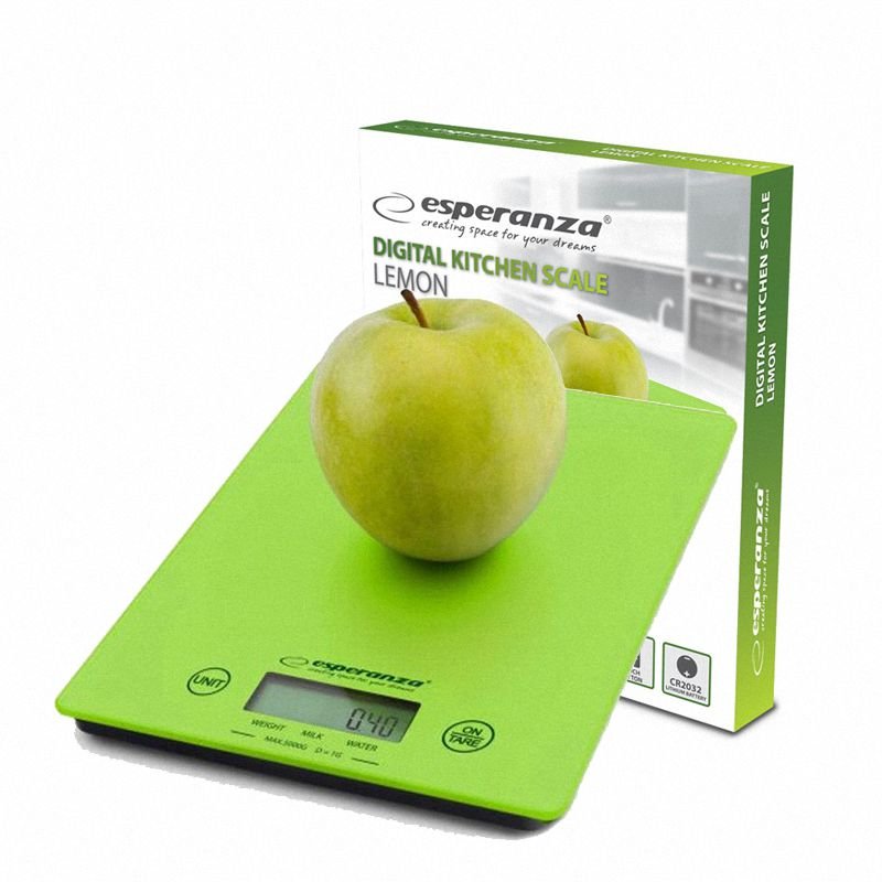 Waga Cyfrowa Kuchenna Lemon EKS002G Zielona  / Esperanza