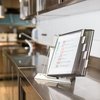 Antybakteryjny Nabiurkowy System Prezentacyjny Sterifold A4 Stal Nierdzewna +10 Paneli  Białych Tarifold