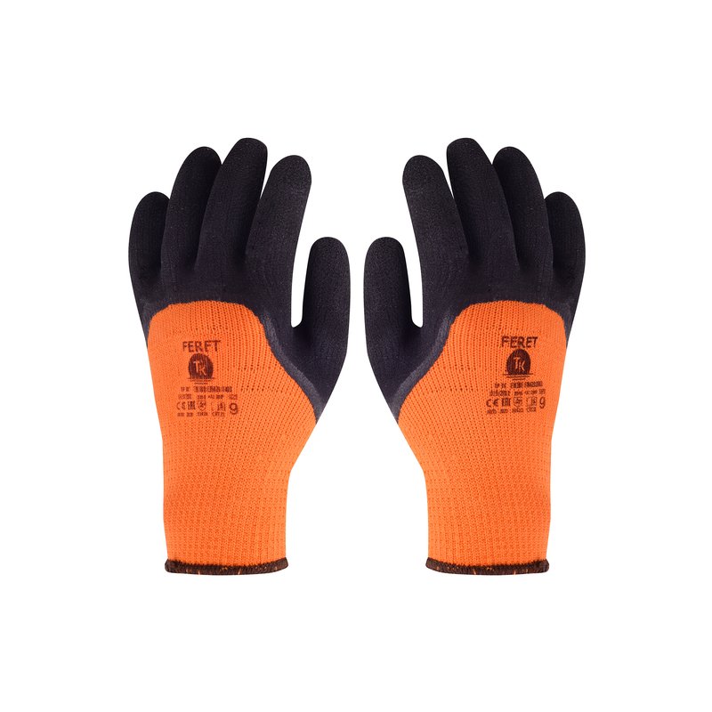 Rękawice TK Feret Ocieplane Rozm. 10 Pomarańczowe   /TK GLOVES