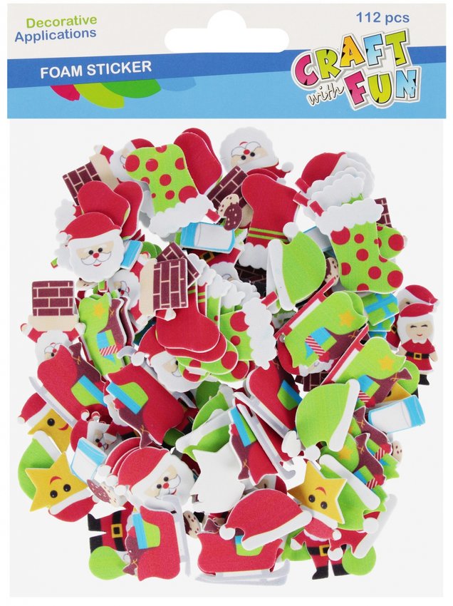 Naklejki Święta Boże Narodzenie 112szt. /Craft With Fun