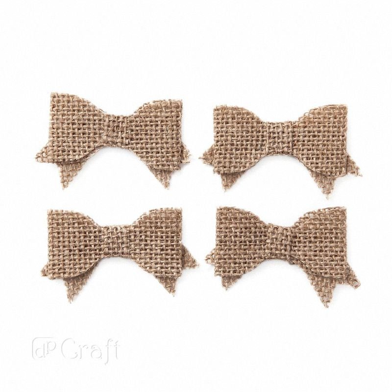 Kokardki Samoprzylepne z Juty 4szt. [DPKT-013] /DpCraft