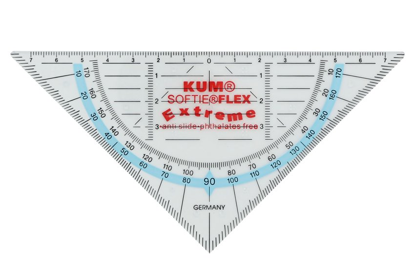 Ekierka Z Kątomierzem Softie Flex Extrem16 Cm W Woreczku, Opakowanie Kartonowe Kum