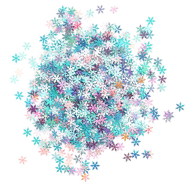 Cekiny Opalizujące 20g Śnieżynki Pastel /DpCraft