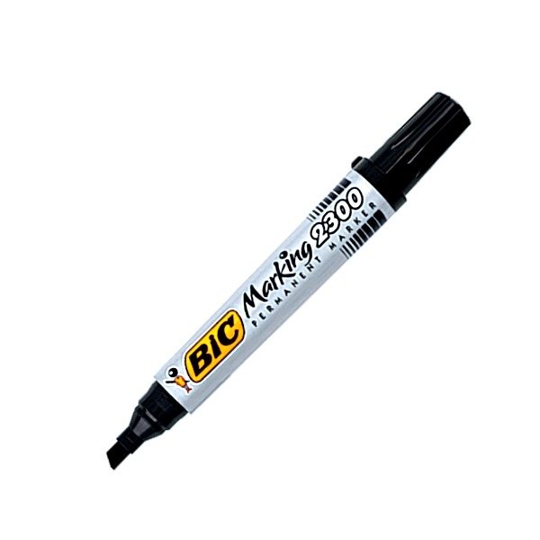 Marker Permanentny Bic 2300 Ścięty Czarny [8209263]