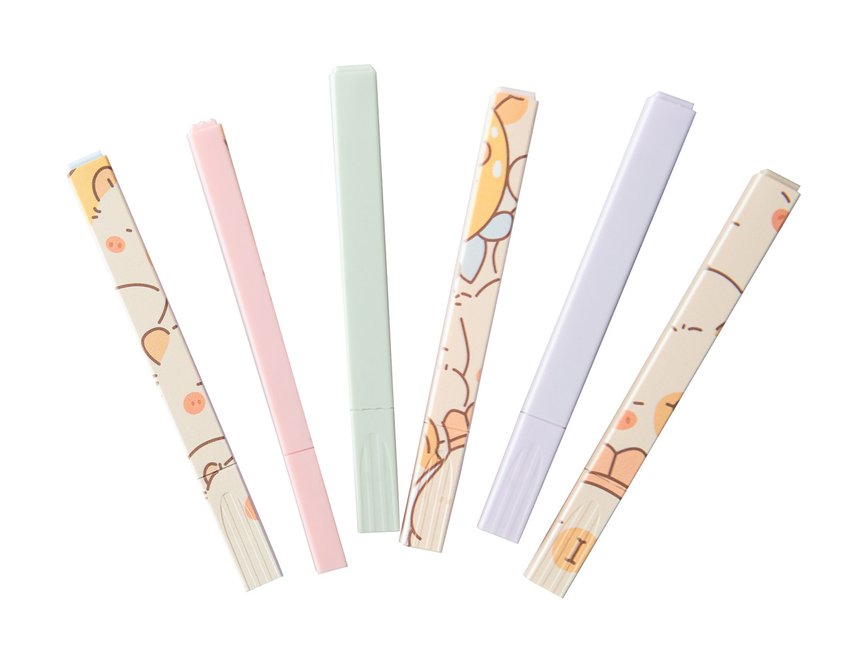 Zakreślacze 6szt. Kapibara /DpCraft