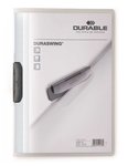 Skoroszyt A4 PP z Klipem Duraswing Przezroczysty Grafitowy /Durable 229037