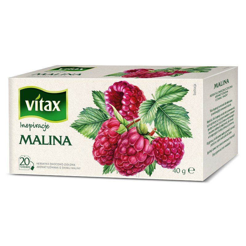 Herbata Vitax Inspirations Malinowa 20 Torebek