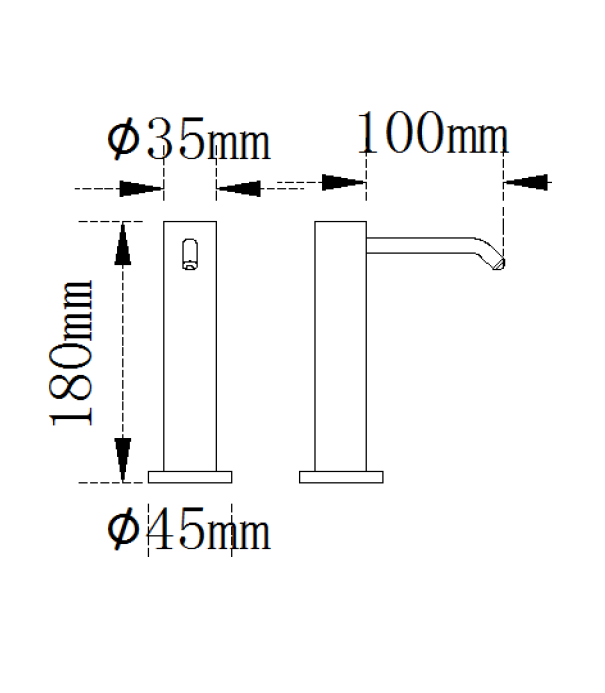 H702 dozownik mydła automatyczny biały 300 ml