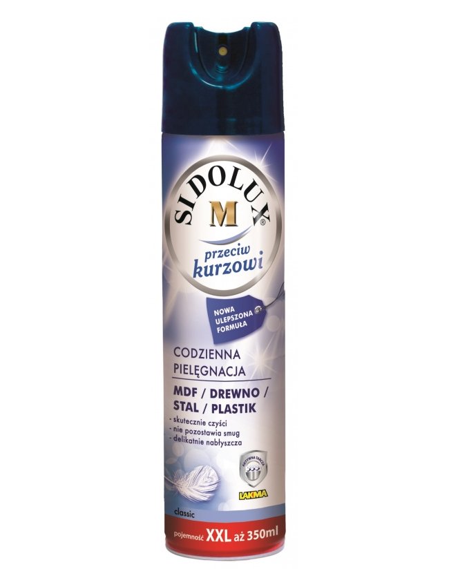 Sidolux M Spray do Mebli 350ml (MDF/Drewno/Stal/Plastik) Classic