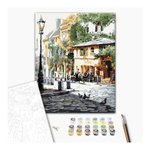 Malowanie po numerach BRUSHME 40x50 cm letnia kawiarnia 1 szt.