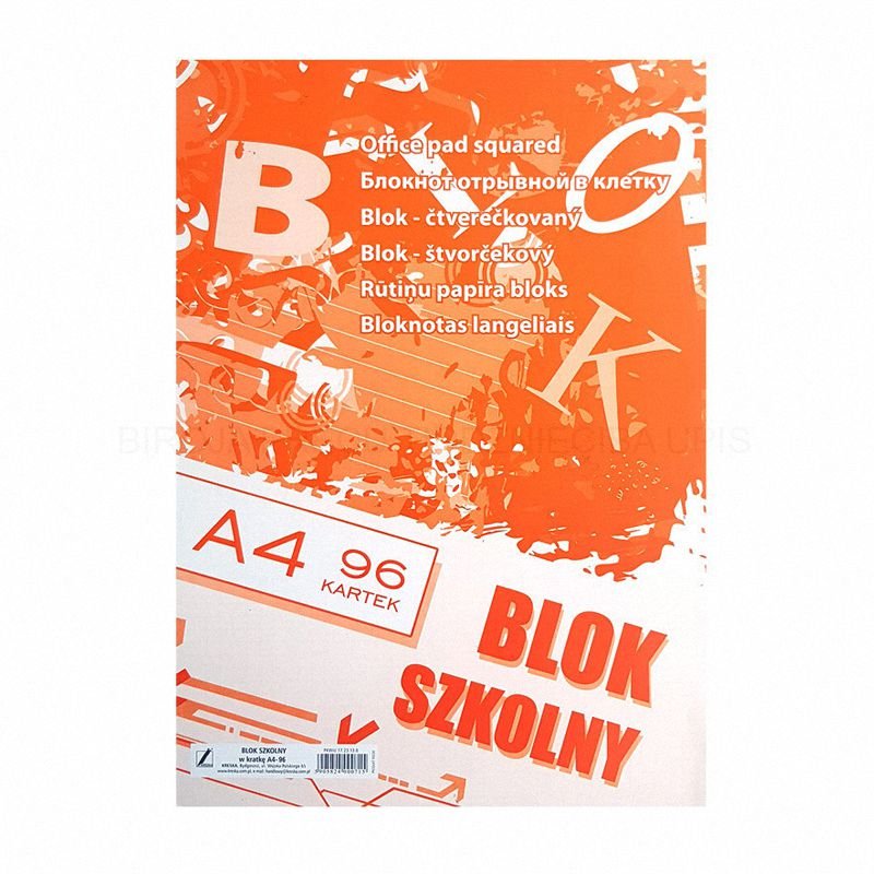 Blok Biurowy A4 96k Kratka /Kreska