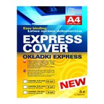 Okładki A4 Z Listwą Wsuwaną 4,5mm 10szt Express Niebieskie /Argo