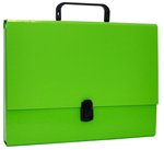 Teczka-Pudełko Office Products PP A4/5Cm Z Rączką I Zamkiem Jasnozielona