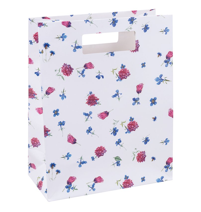 Torebka na prezenty DONAU HOME laminowana 26x325x10cm całoroczna z rączką mix wzorów