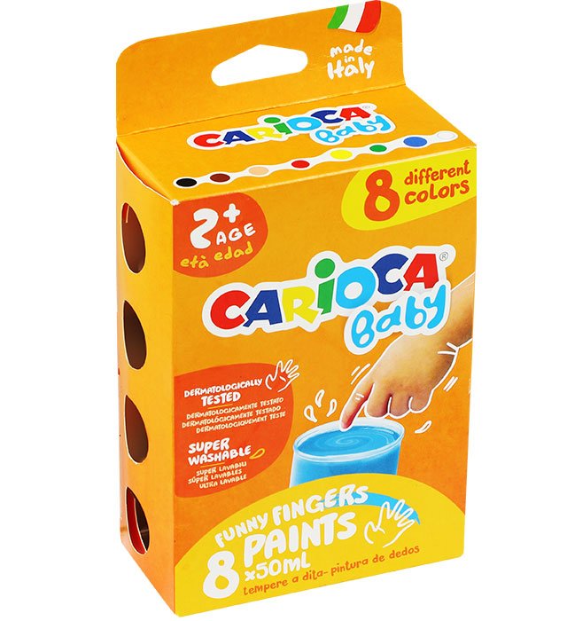 Farba Carioca tempera DO MALOWANIA PALCAMI 50 ml a8 (43174)