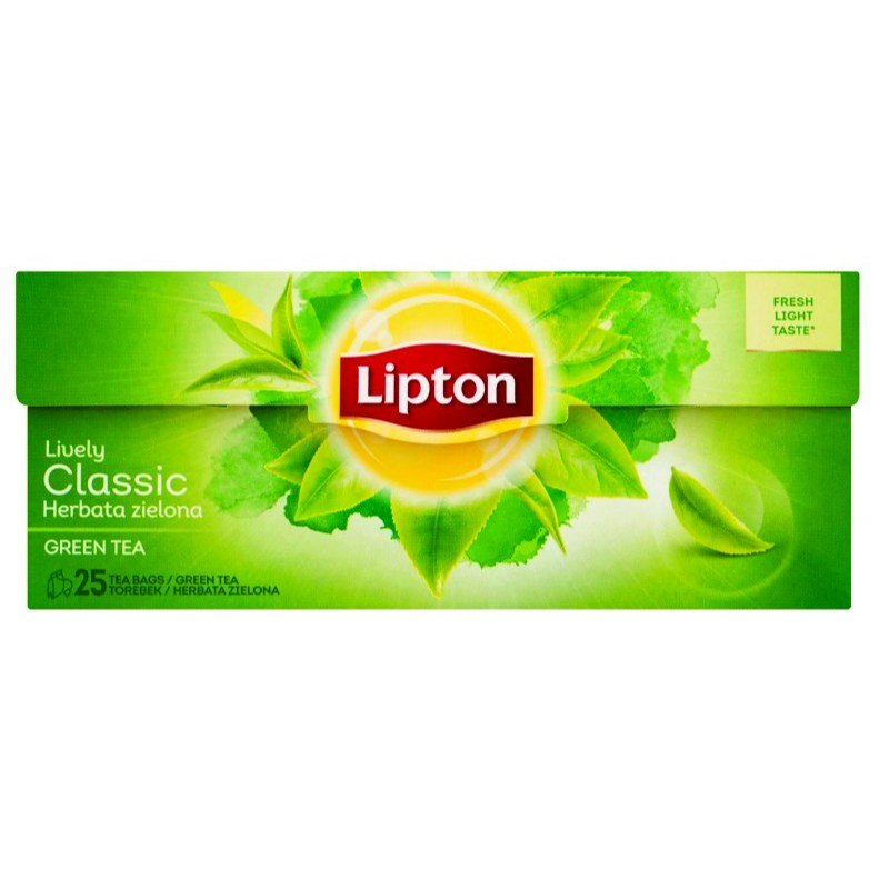 Herbata Lipton Green Tea 25 Torebek Zielona Klasyczna