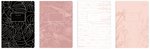 Zeszyt A5 Metallic Rose Gold 70g, kratka 80 kartek / Interdruk