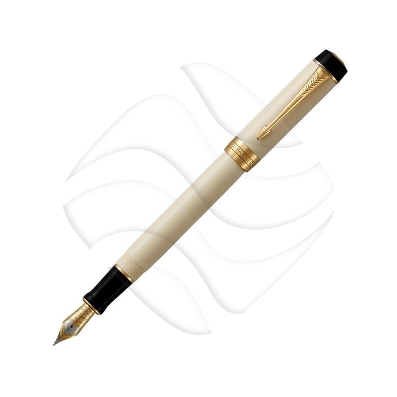 Parker Pióro Wieczne International Duofold Ivory & Black GT FP (F) [1931393]