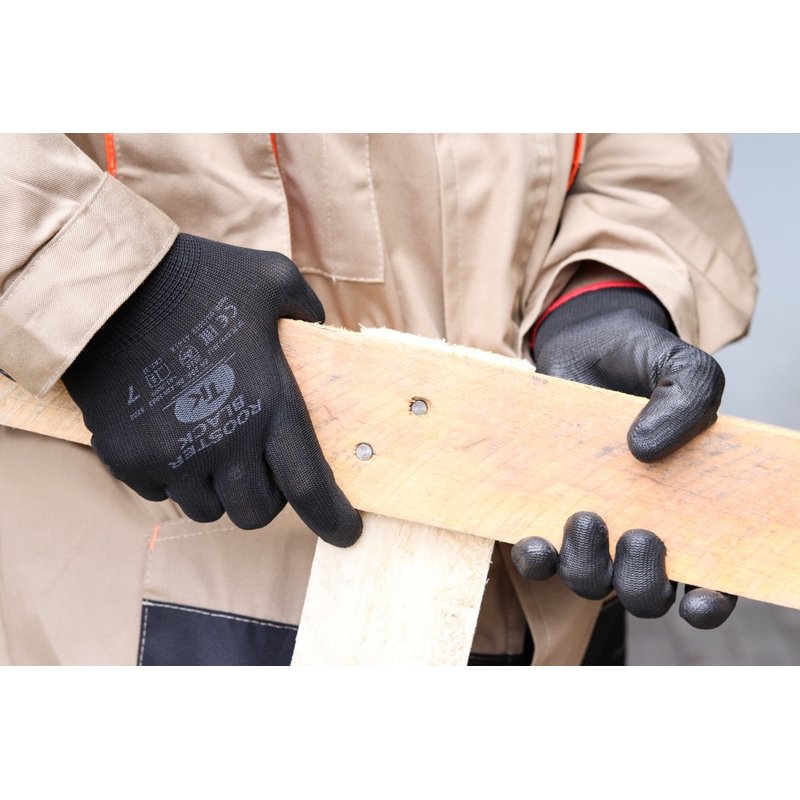 Rękawice TK Rooster Rozm. 7 Czarne   /TK GLOVES