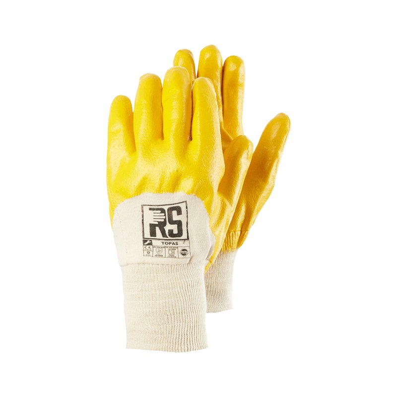 Rękawice RS Topas Nitrylowe Lekkie Rozm.8 Żółte /RS-Schutz