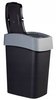 Kosz Na Śmieci 45L Flip Uchylny Czarno-Szary /Curver