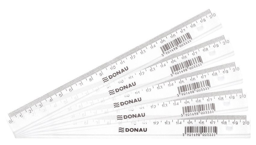Linijka Donau 20Cm Zawieszka Transparentna