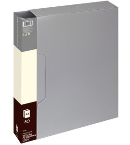 Teczka ofertowa 9008 A  80 koszulek GRAND szara