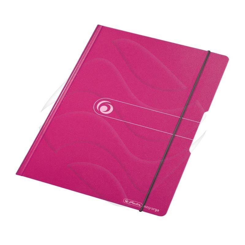 Teczka z Przyciskiem Na Gumkę Easy Orga PP A4 Bordowa /Herlitz 11226628