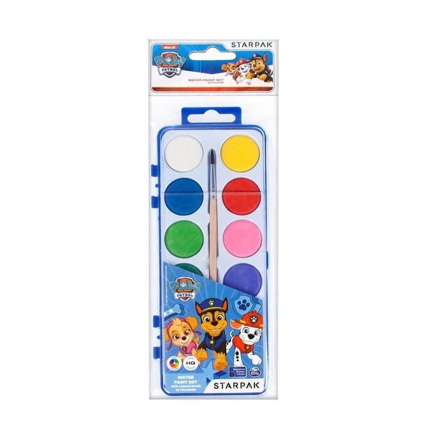 Farby Akwarelowe 12 kol. Paw Patrol /Starpak