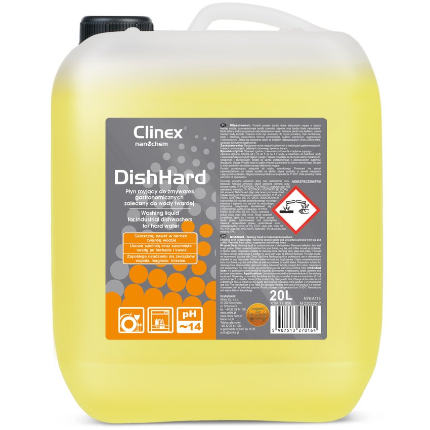 Płyn do zmywarek gastronomicznych Clinex DishHard 20L