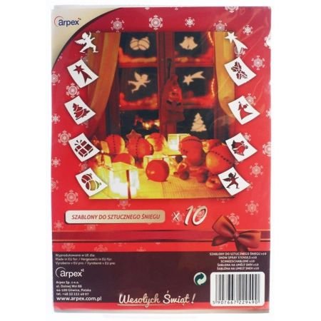 Szablon Do Sztucznego Śniegu 10szt. Papierowy /Arpex