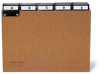 Przekładki do Kartotek z Preszpanu 5/5 0,6mm Indeksy 40mm Zgrzane Poziome A4 25cz. Brązowe /Durable 424511