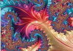 Koperta A4 na napę z nadrukiem PP Fractal /Panta Plast