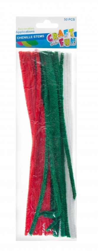 Ozdoba dekoracyjna Druciki powlekane 3 kolory  /Craft With Fun 384006