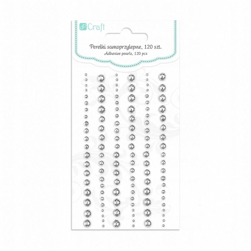 Perełki Samoprzylepne A'120 Silver Mix /DpCraft