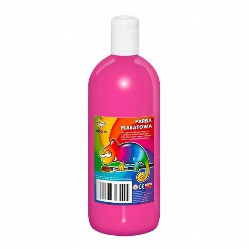 Duży Zestaw 7 Farb Plakatowych 500ml Polskie Otocki