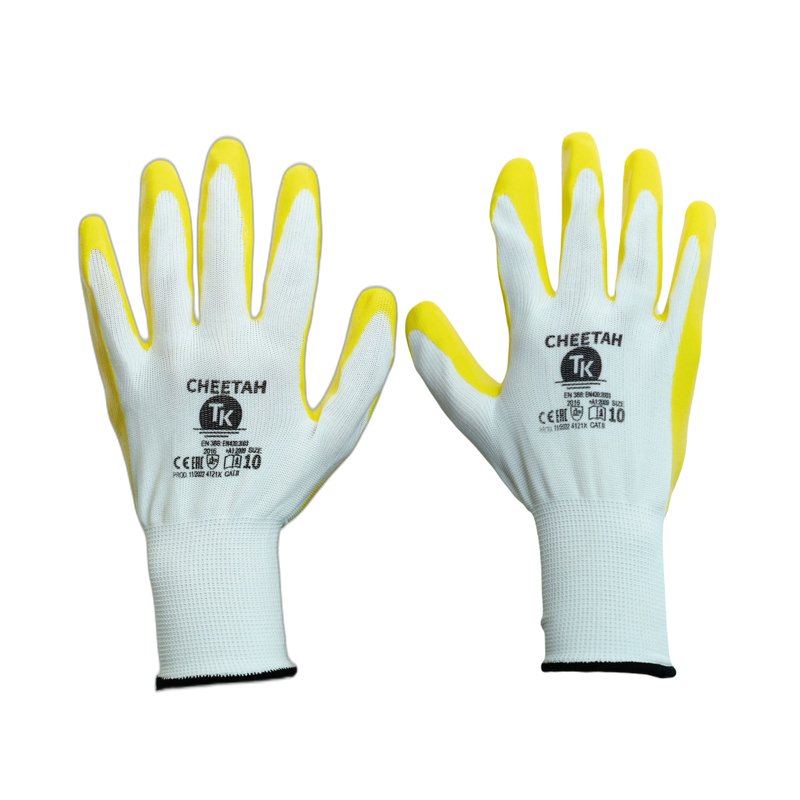 Rękawice TK Cheetah Rozm. 10 Żółte   /TK GLOVES