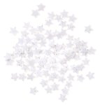 Gwiazdki Z Brokatem 96szt. Białe /DpCraft