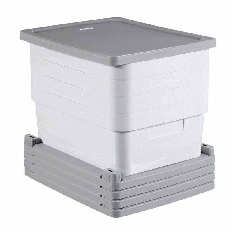  Regał 4x10L Infinity Szaro-Biały / Curver 231559