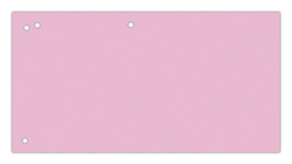 Przekładki Office Products Karton 1/3 A4 240X105mm 100Szt. Różowe