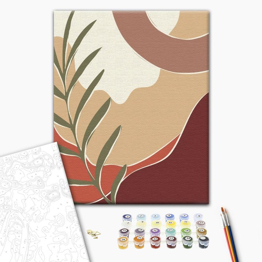 Malowanie po numerach BRUSHME 40x50 cm tryptyk pastelowy art 2 1 szt., w pudełku