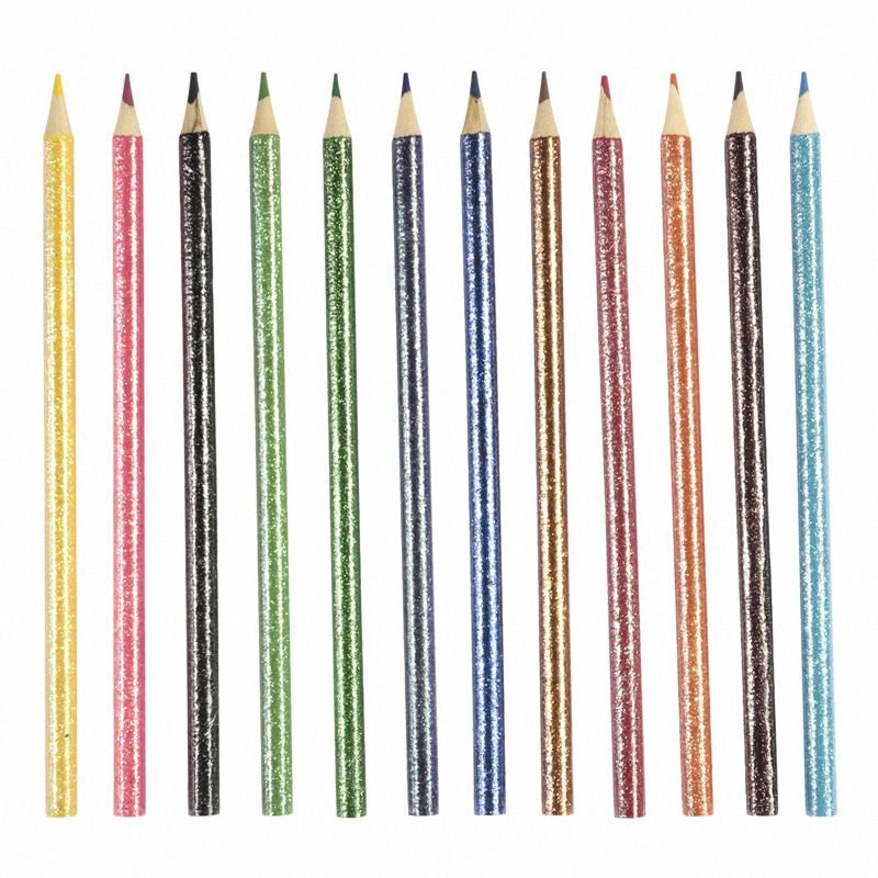 Kredki Ołówkowe 12 kol. Brokat /Fun&Joy