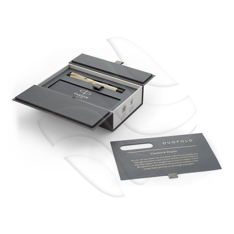 Parker Pióro Wieczne International Duofold Ivory & Black GT FP (F) [1931393]