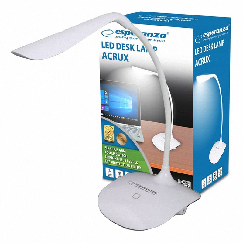 Lampka Led na Biurko Acrux Biała Esperanza