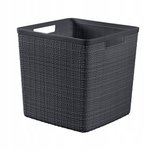 Koszyk Kwadratowy Jute 17l Ciemny Szary / Curver 245715